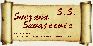 Snežana Suvajčević vizit kartica